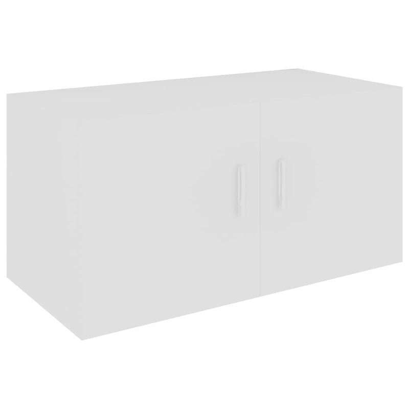 Hangkast 80x39x40 cm bewerkt hout wit MeubelReus