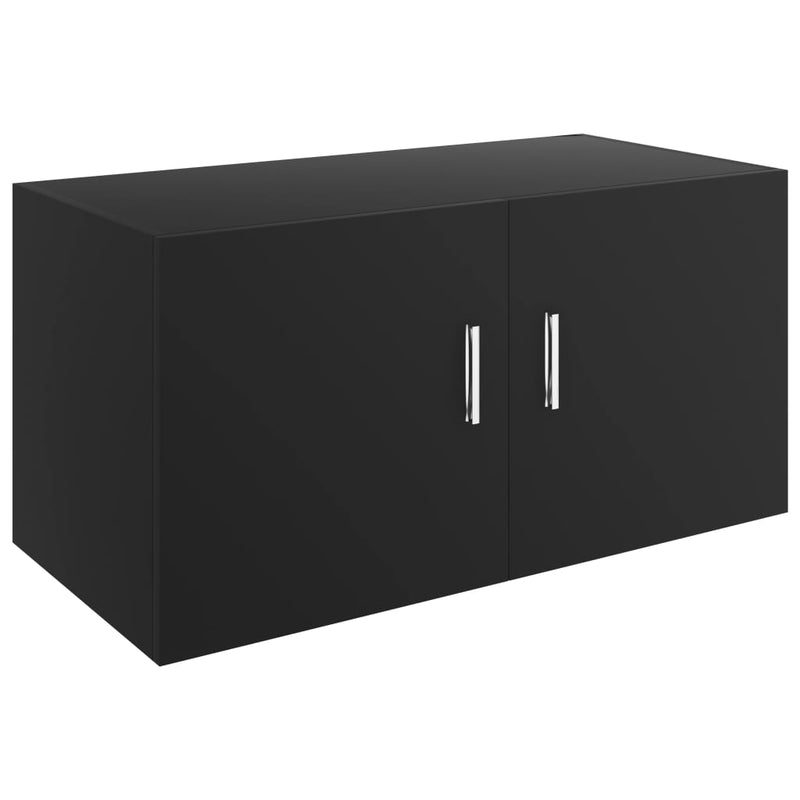 Hangkast 80x39x40 cm spaanplaat zwart MeubelReus