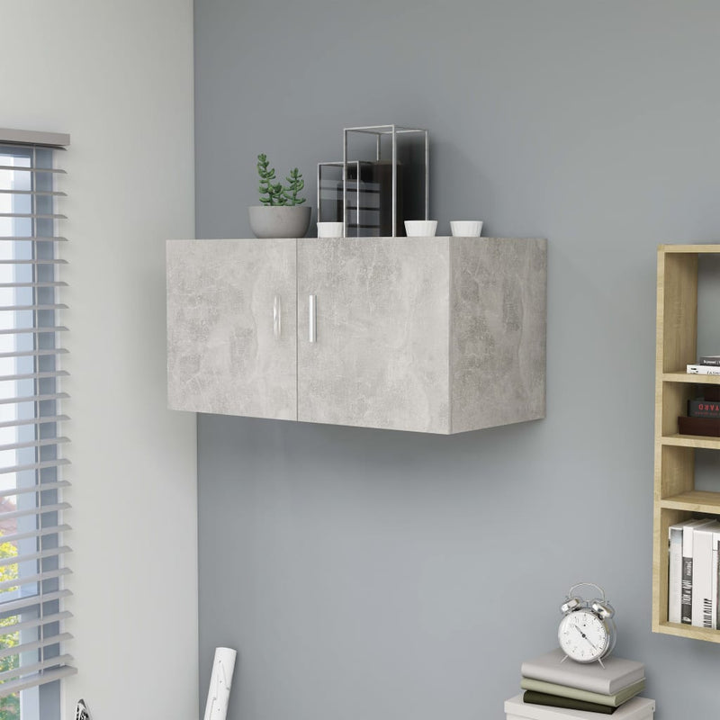 Hangkast 80x39x40 cm spaanplaat betongrijs MeubelReus