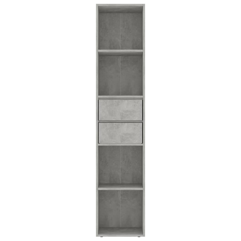 Boekenkast 36x30x171 cm spaanplaat betongrijs MeubelReus