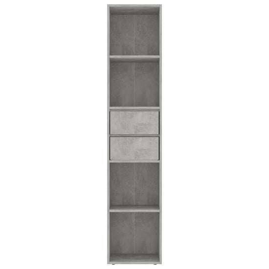 Boekenkast 36x30x171 cm spaanplaat betongrijs MeubelReus