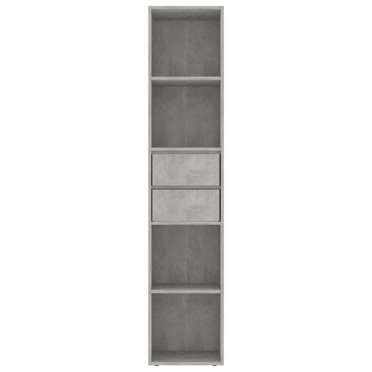 Boekenkast 36x30x171 cm spaanplaat betongrijs MeubelReus