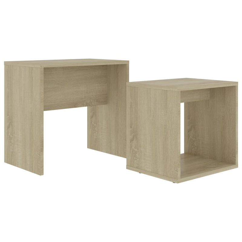 Salontafelset 48x30x45 cm spaanplaat sonoma eikenkleurig MeubelReus