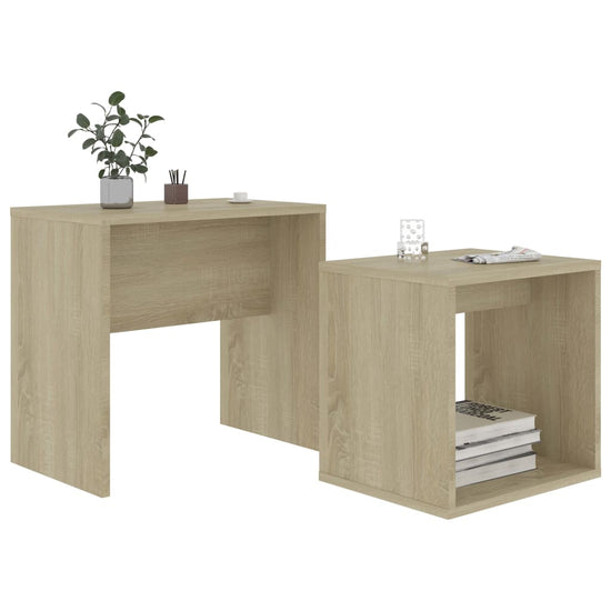 Salontafelset 48x30x45 cm spaanplaat sonoma eikenkleurig MeubelReus