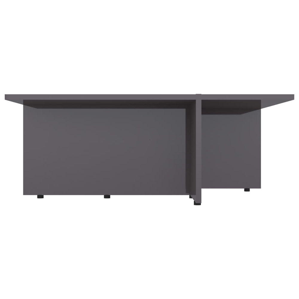 Salontafel 79,5x79,5x30 cm spaanplaat hoogglans grijs MeubelReus