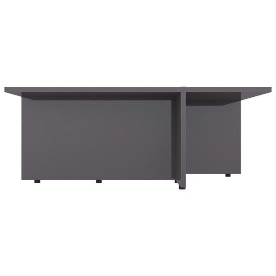 Salontafel 79,5x79,5x30 cm spaanplaat hoogglans grijs MeubelReus