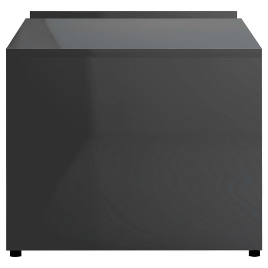 Salontafel 90x45x35 cm spaanplaat hoogglans grijs MeubelReus