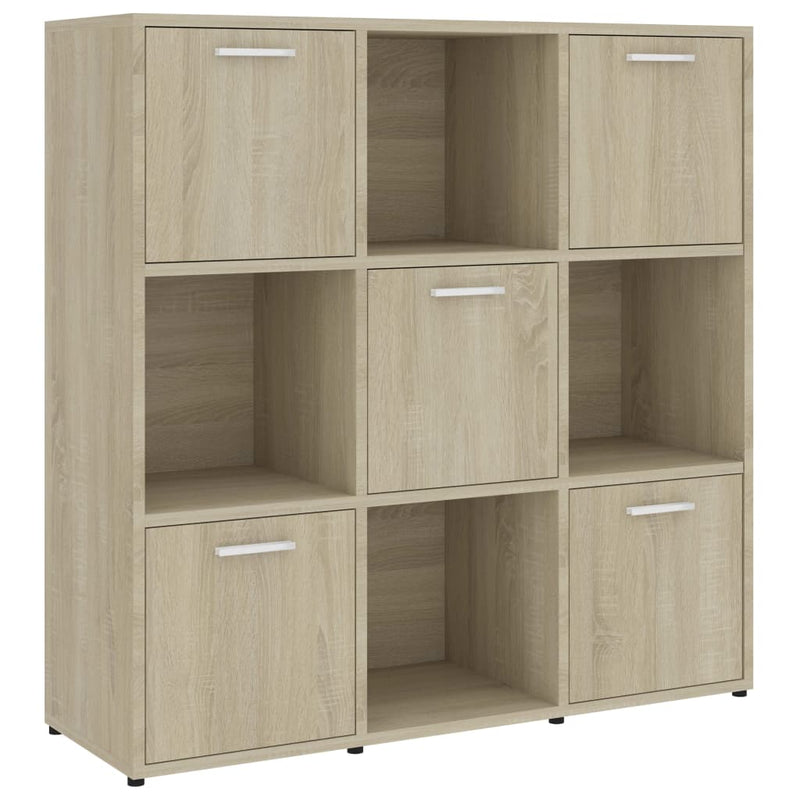 Boekenkast 90x30x90 cm spaanplaat sonoma eikenkleurig MeubelReus
