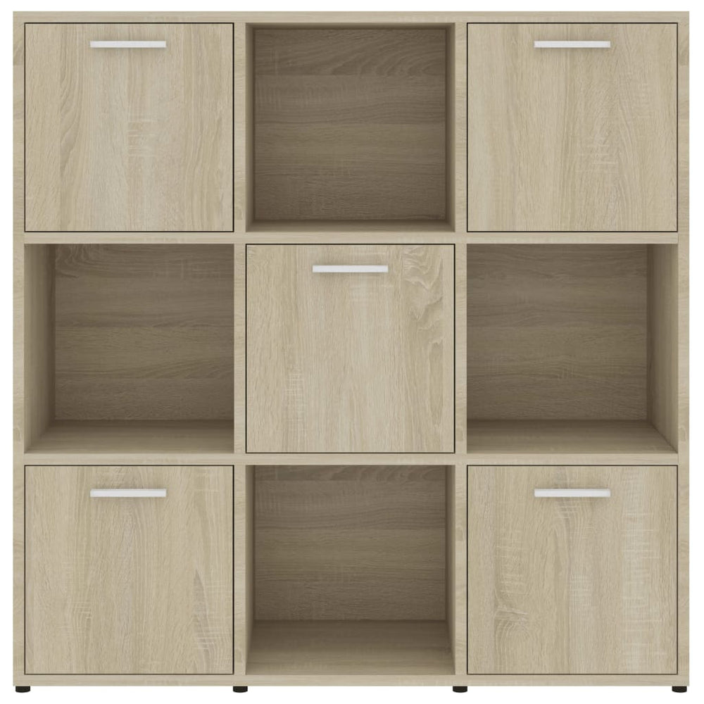 Boekenkast 90x30x90 cm spaanplaat sonoma eikenkleurig MeubelReus