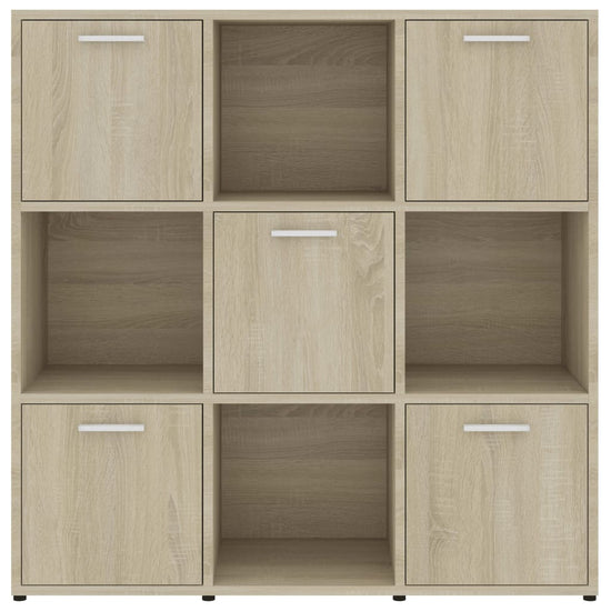 Boekenkast 90x30x90 cm spaanplaat sonoma eikenkleurig MeubelReus