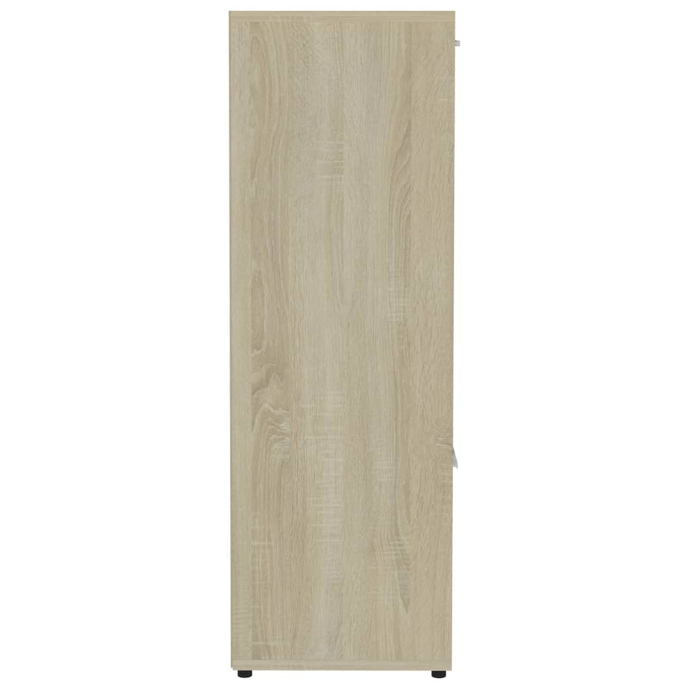 Boekenkast 90x30x90 cm spaanplaat sonoma eikenkleurig MeubelReus