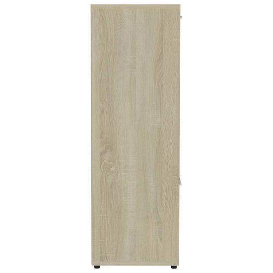 Boekenkast 90x30x90 cm spaanplaat sonoma eikenkleurig MeubelReus