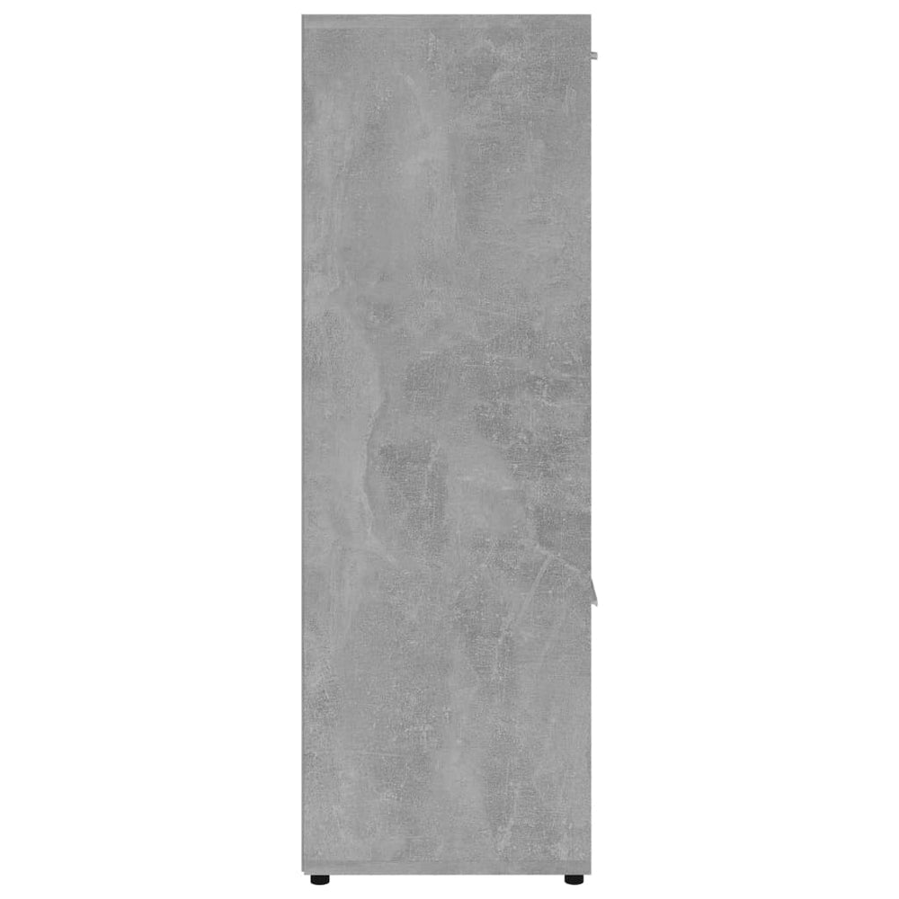 Boekenkast 90x30x90 cm spaanplaat betongrijs MeubelReus