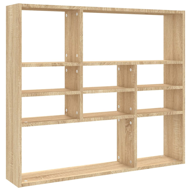 Wandschap 90x16x78 cm spaanplaat sonoma eikenkleurig MeubelReus
