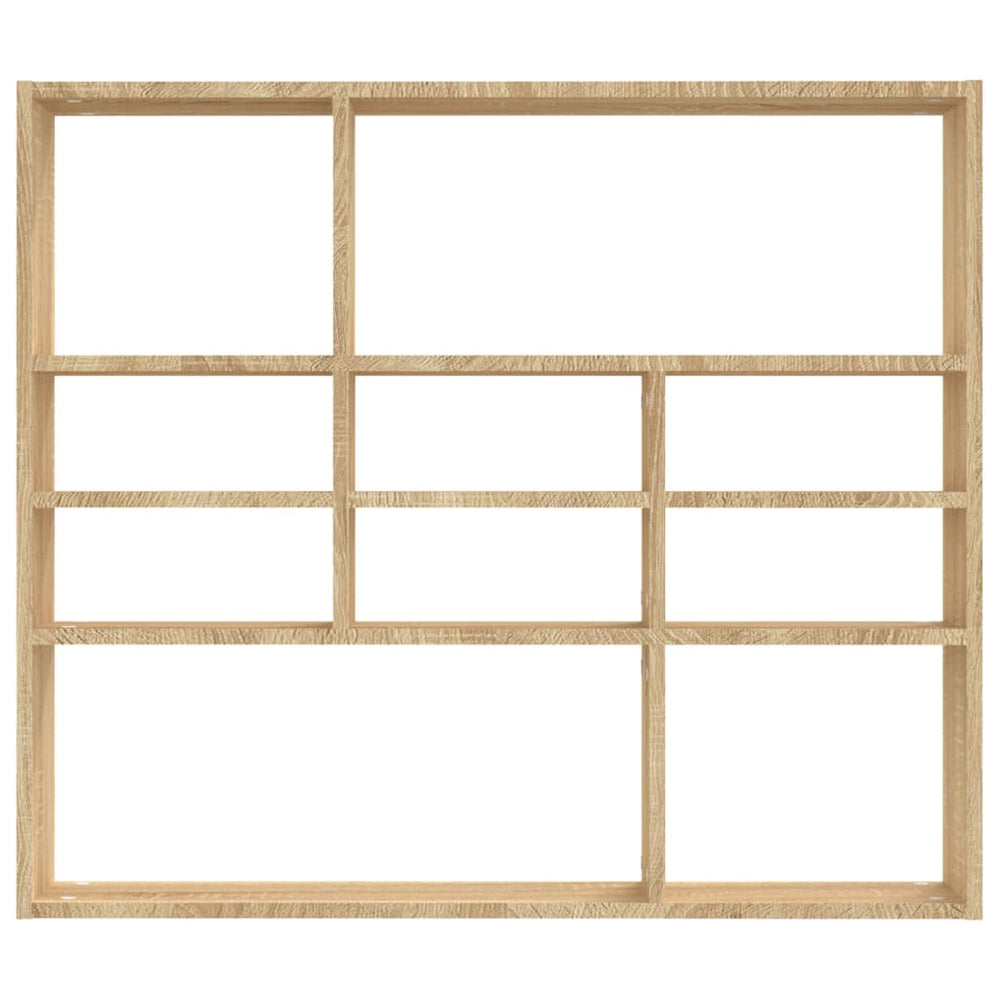 Wandschap 90x16x78 cm spaanplaat sonoma eikenkleurig MeubelReus