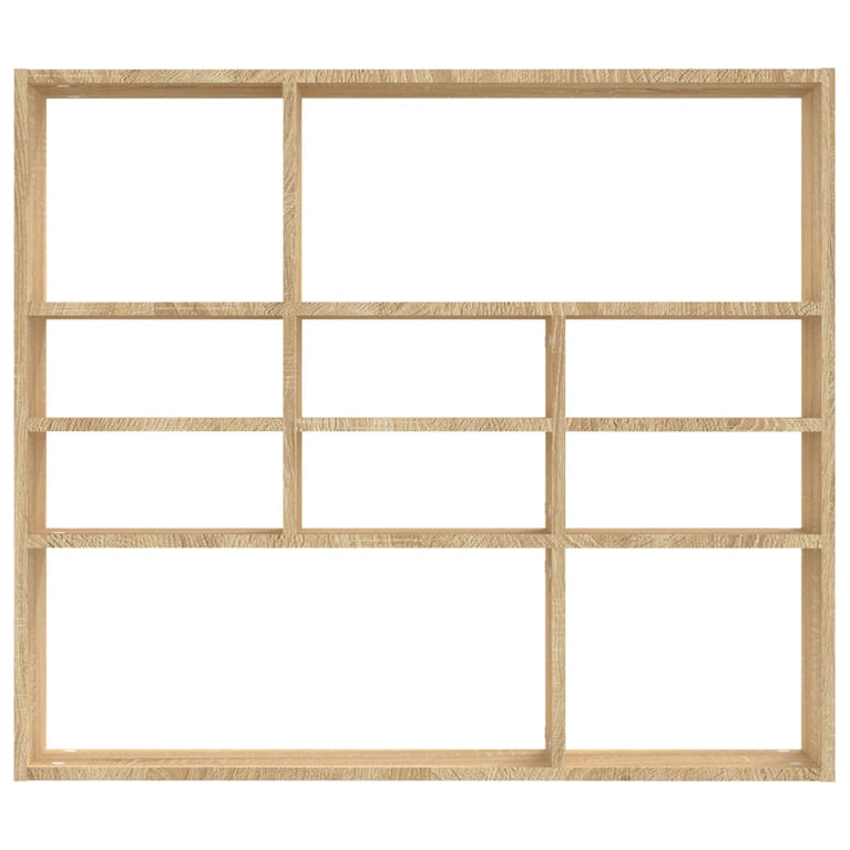 Wandschap 90x16x78 cm spaanplaat sonoma eikenkleurig MeubelReus