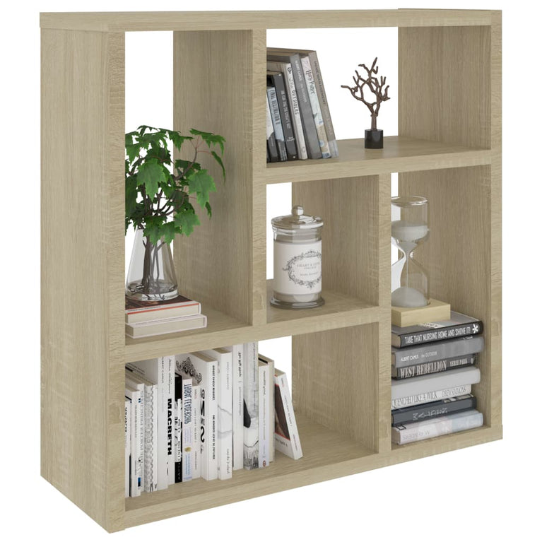 Wandschap 45,1x16x45,1 cm spaanplaat sonoma eikenkleurig MeubelReus