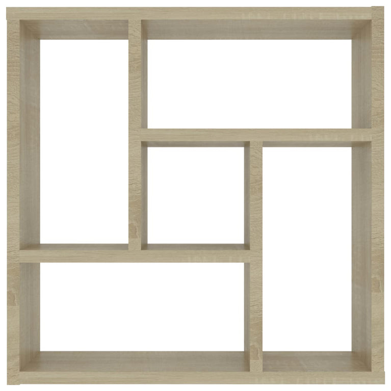 Wandschap 45,1x16x45,1 cm spaanplaat sonoma eikenkleurig MeubelReus