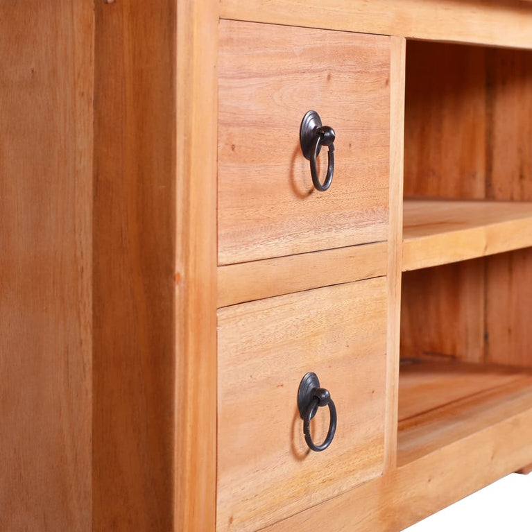 Tv-meubel 100x40x45 cm massief mahoniehout MeubelReus