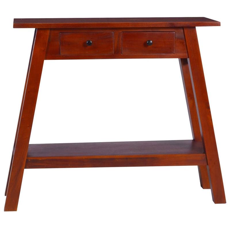 Wandtafel 90x30x75 cm massief mahoniehout klassiek bruin MeubelReus