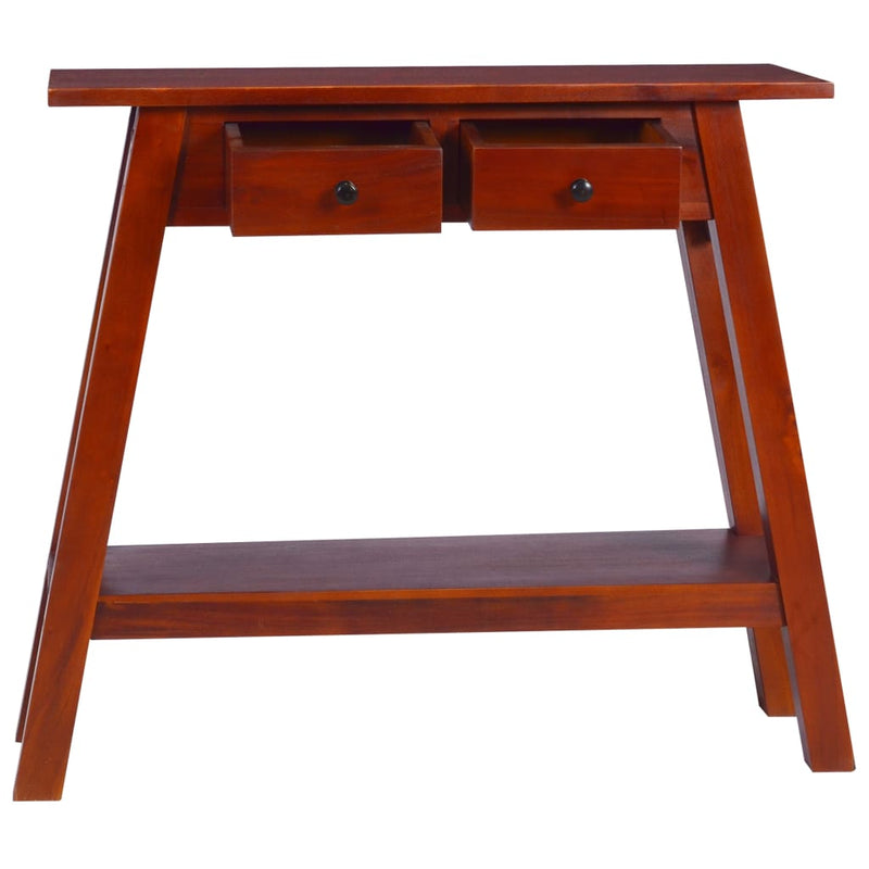 Wandtafel 90x30x75 cm massief mahoniehout klassiek bruin MeubelReus