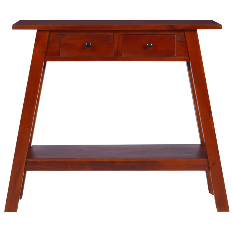 Wandtafel 90x30x75 cm massief mahoniehout klassiek bruin MeubelReus