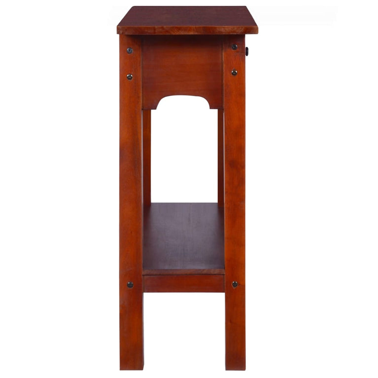 Wandtafel 90x30x75 cm massief mahoniehout klassiek bruin MeubelReus