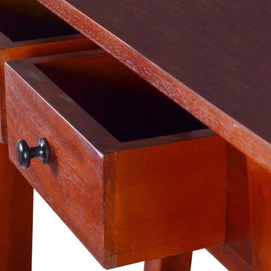 Wandtafel 90x30x75 cm massief mahoniehout klassiek bruin MeubelReus