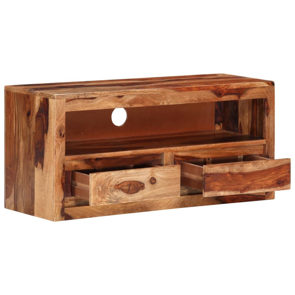 Tv-meubel 88x30x40 cm massief sheeshamhout MeubelReus