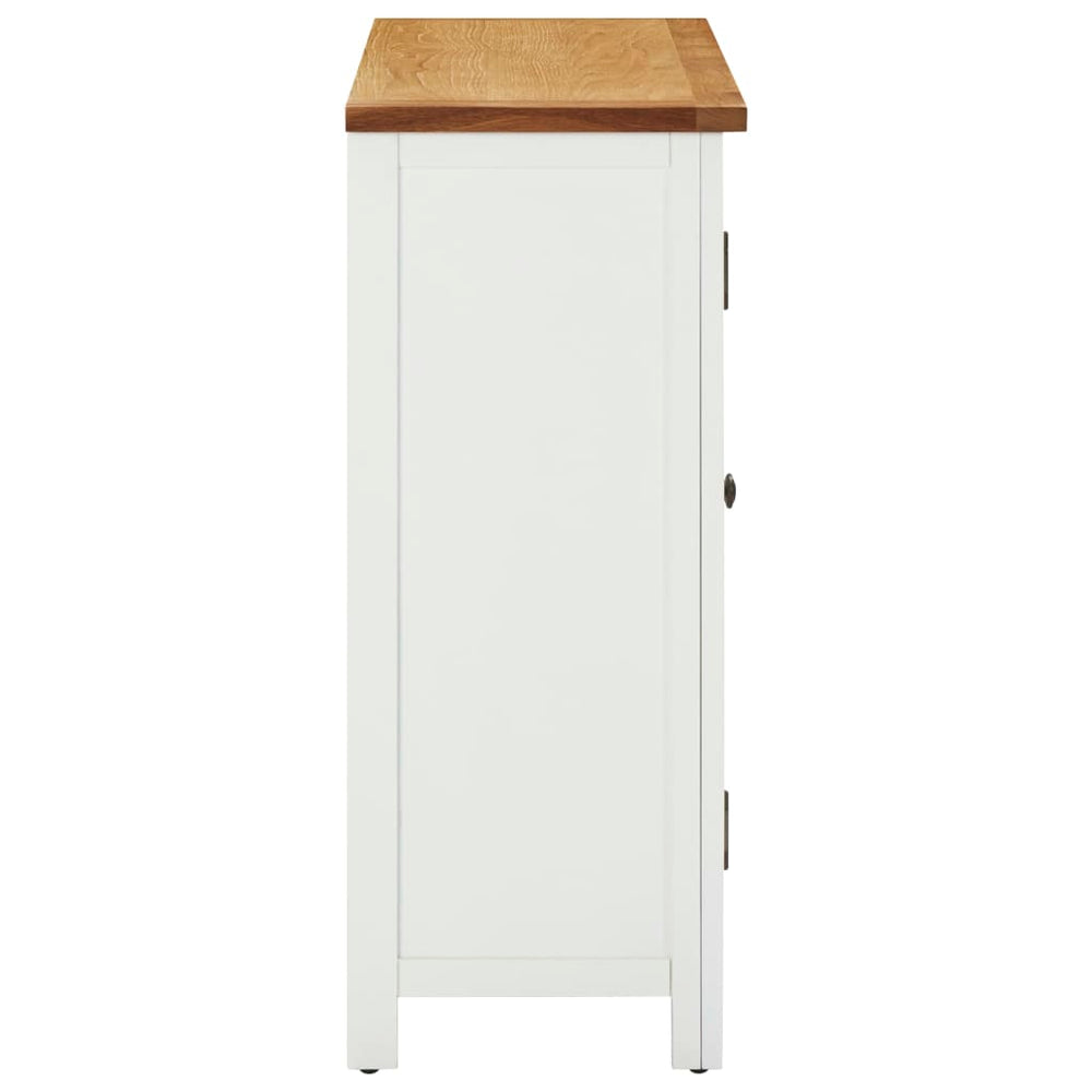 Wijnkast 80x32x80 cm massief eikenhout MeubelReus