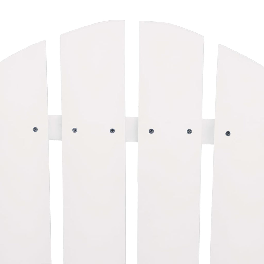 Tuinstoelen Adirondack met tafeltje massief vurenhout wit MeubelReus