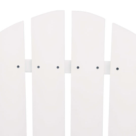 Tuinstoelen Adirondack met tafeltje massief vurenhout wit MeubelReus