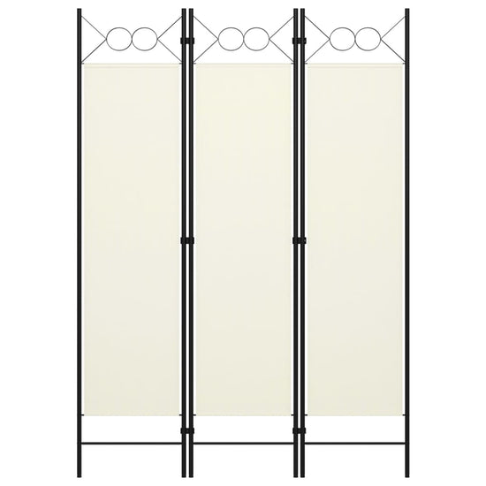 Kamerscherm met 3 panelen 120x180 cm crèmewit MeubelReus