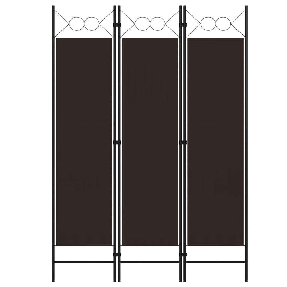 Kamerscherm met 3 panelen 120x180 cm bruin MeubelReus