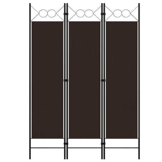 Kamerscherm met 3 panelen 120x180 cm bruin MeubelReus