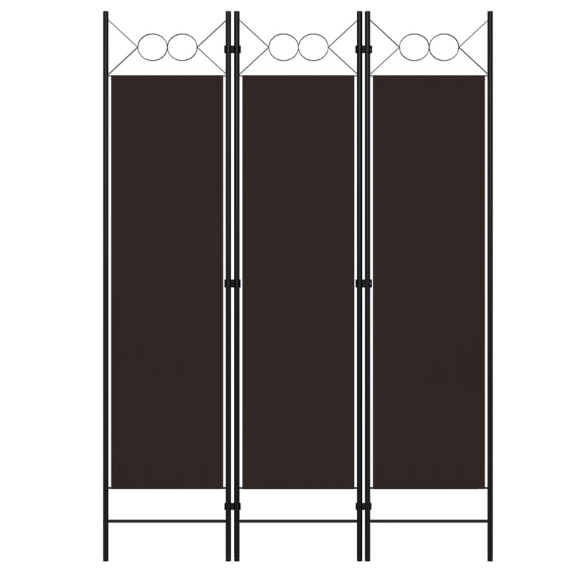 Kamerscherm met 3 panelen 120x180 cm bruin MeubelReus