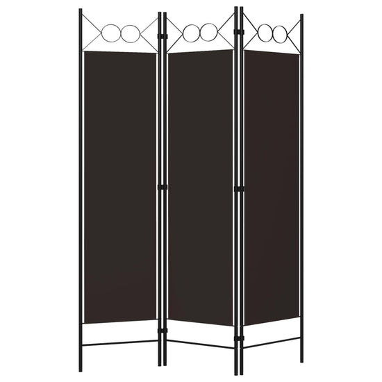 Kamerscherm met 3 panelen 120x180 cm bruin MeubelReus