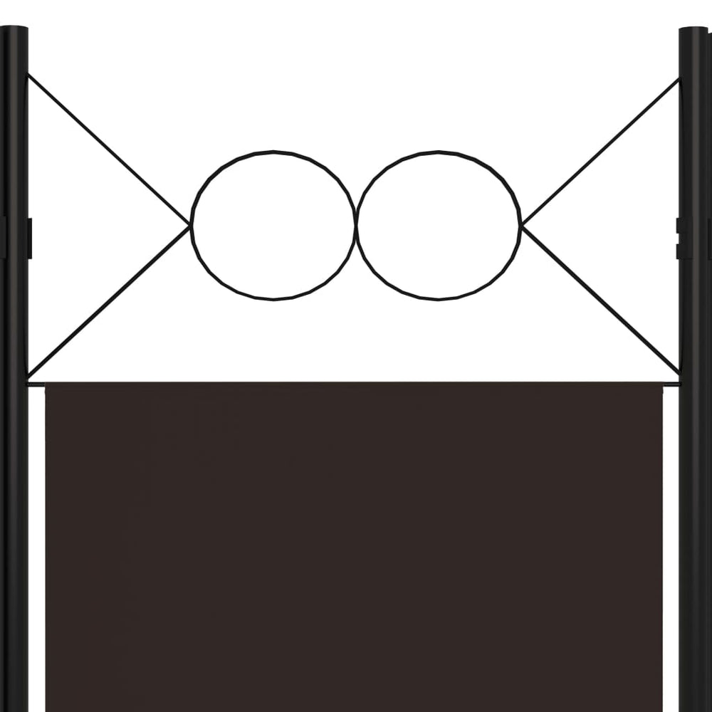 Kamerscherm met 3 panelen 120x180 cm bruin MeubelReus
