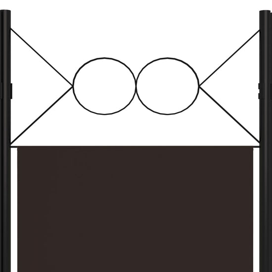 Kamerscherm met 3 panelen 120x180 cm bruin MeubelReus