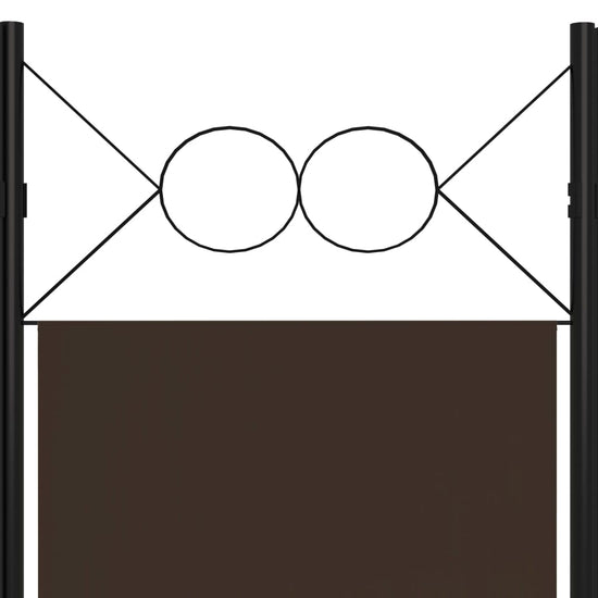 Kamerscherm met 6 panelen 240x180 cm bruin MeubelReus