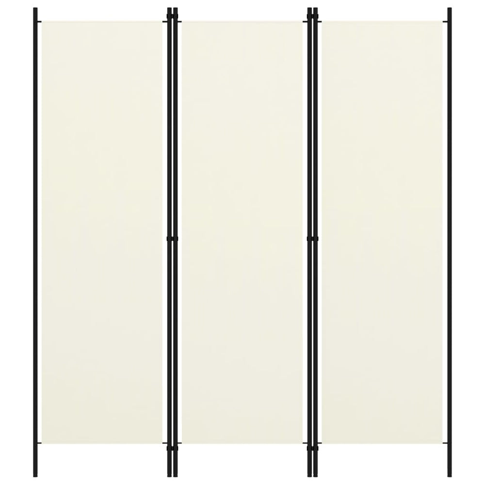 Kamerscherm met 3 panelen 150x180 cm crèmewit MeubelReus