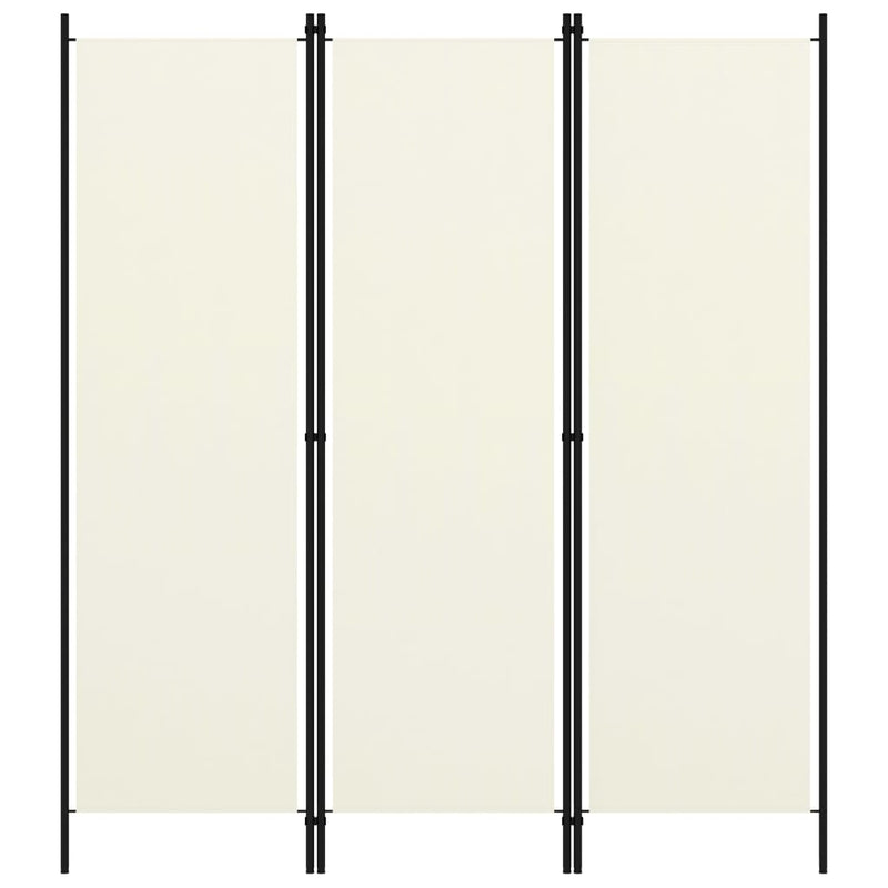 Kamerscherm met 3 panelen 150x180 cm crèmewit MeubelReus