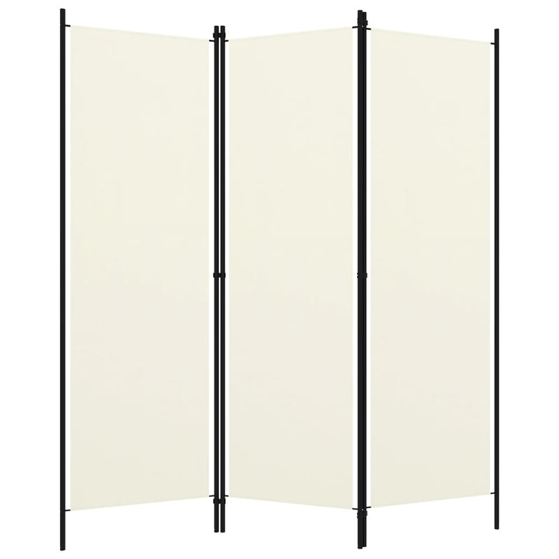 Kamerscherm met 3 panelen 150x180 cm crèmewit MeubelReus