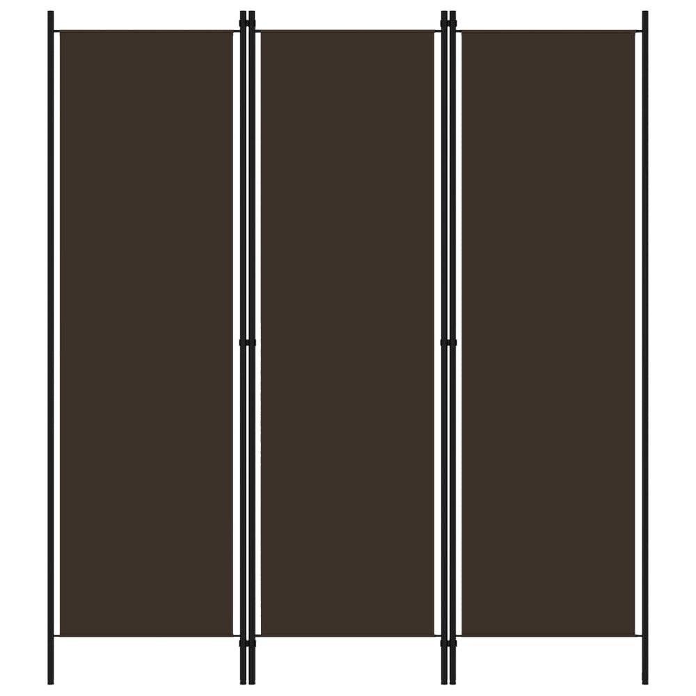 Kamerscherm met 3 panelen 150x180 cm bruin MeubelReus