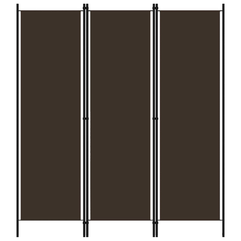 Kamerscherm met 3 panelen 150x180 cm bruin MeubelReus