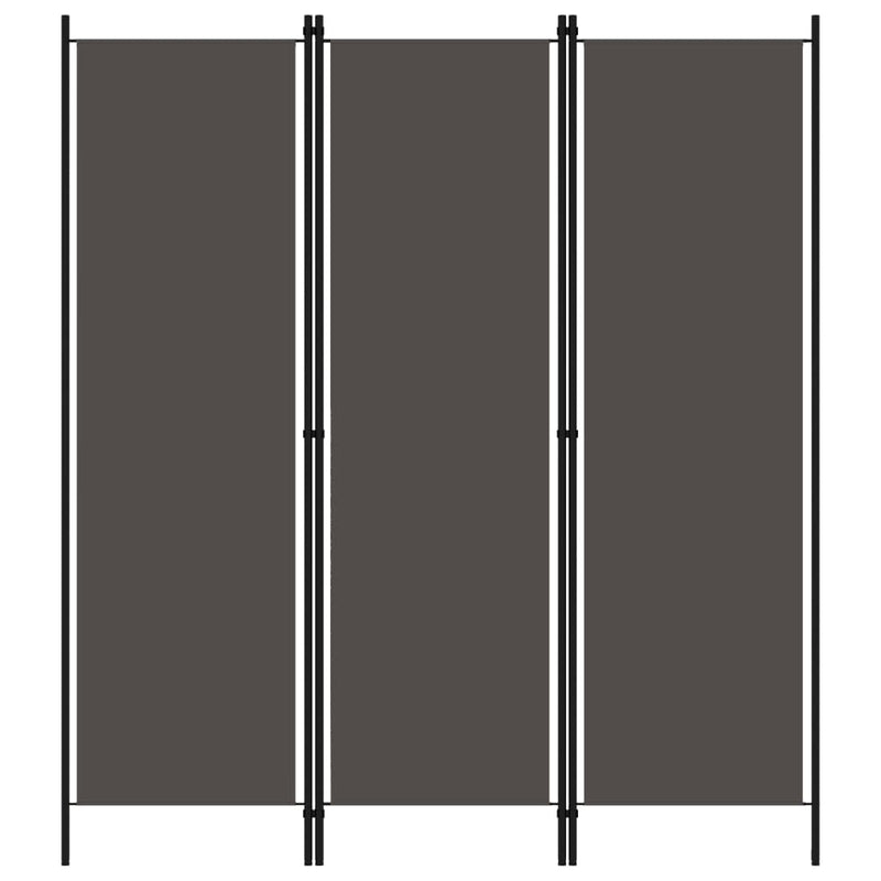 Kamerscherm met 3 panelen 150x180 cm antraciet MeubelReus