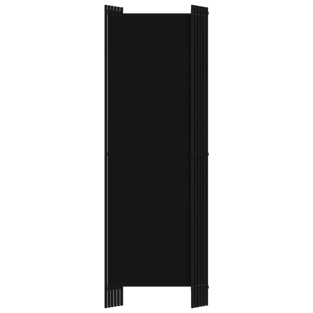 Kamerscherm met 6 panelen 300x180 cm zwart MeubelReus