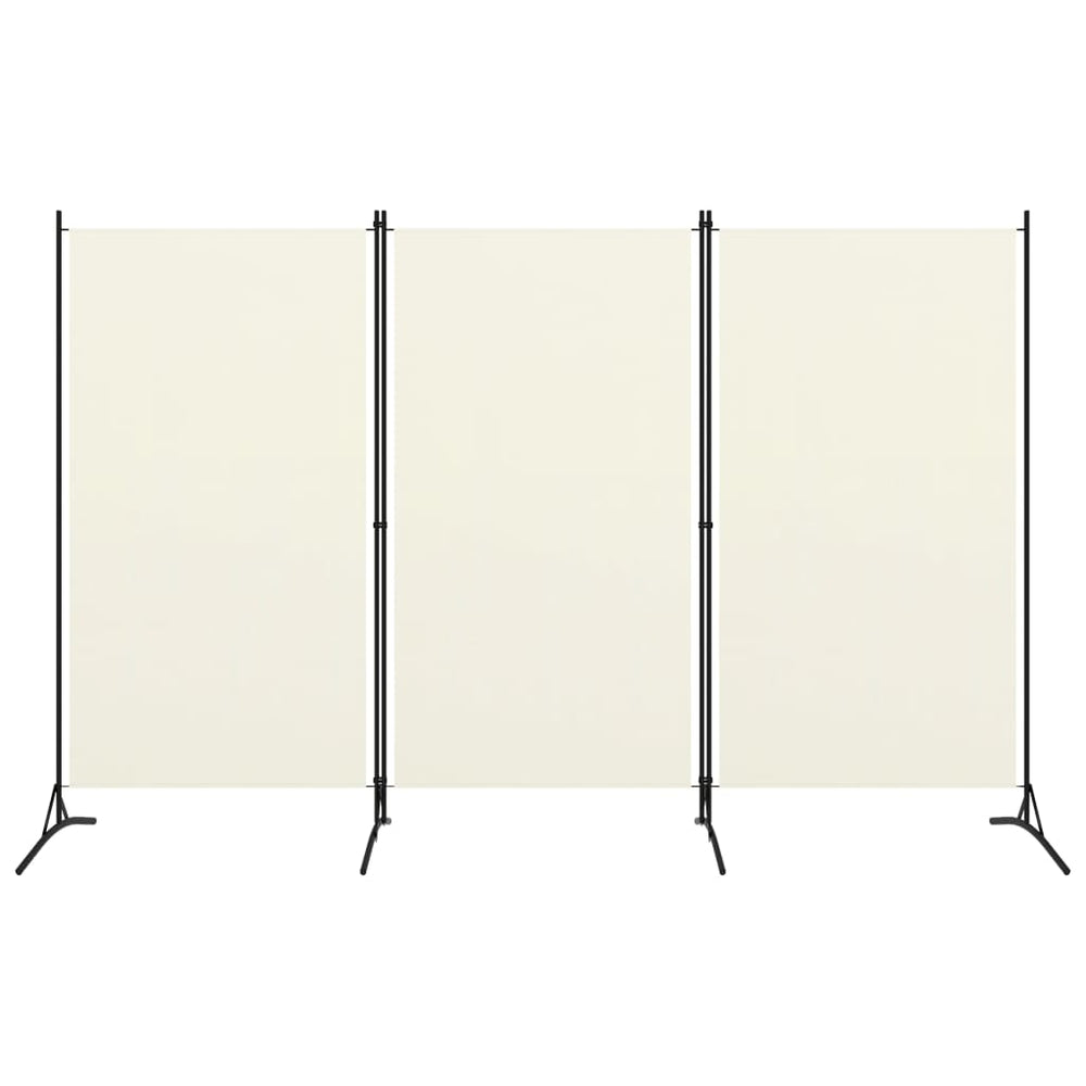 Kamerscherm met 3 panelen 260x180 cm crèmewit MeubelReus