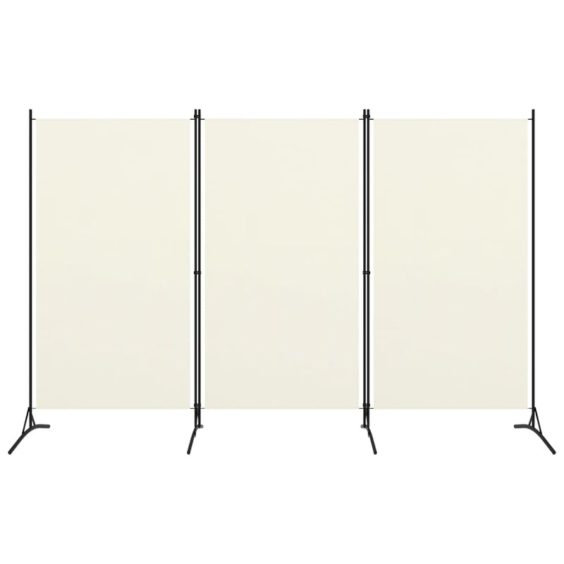 Kamerscherm met 3 panelen 260x180 cm crèmewit MeubelReus