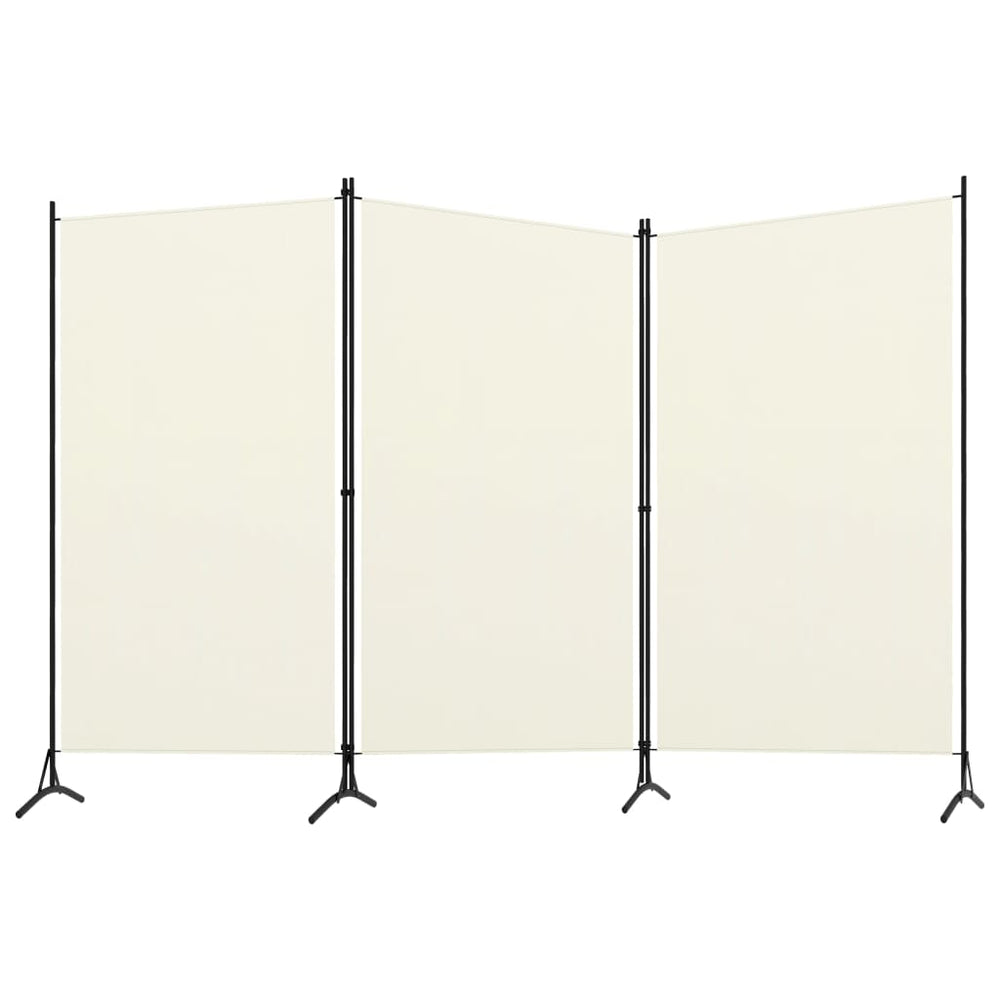 Kamerscherm met 3 panelen 260x180 cm crèmewit MeubelReus